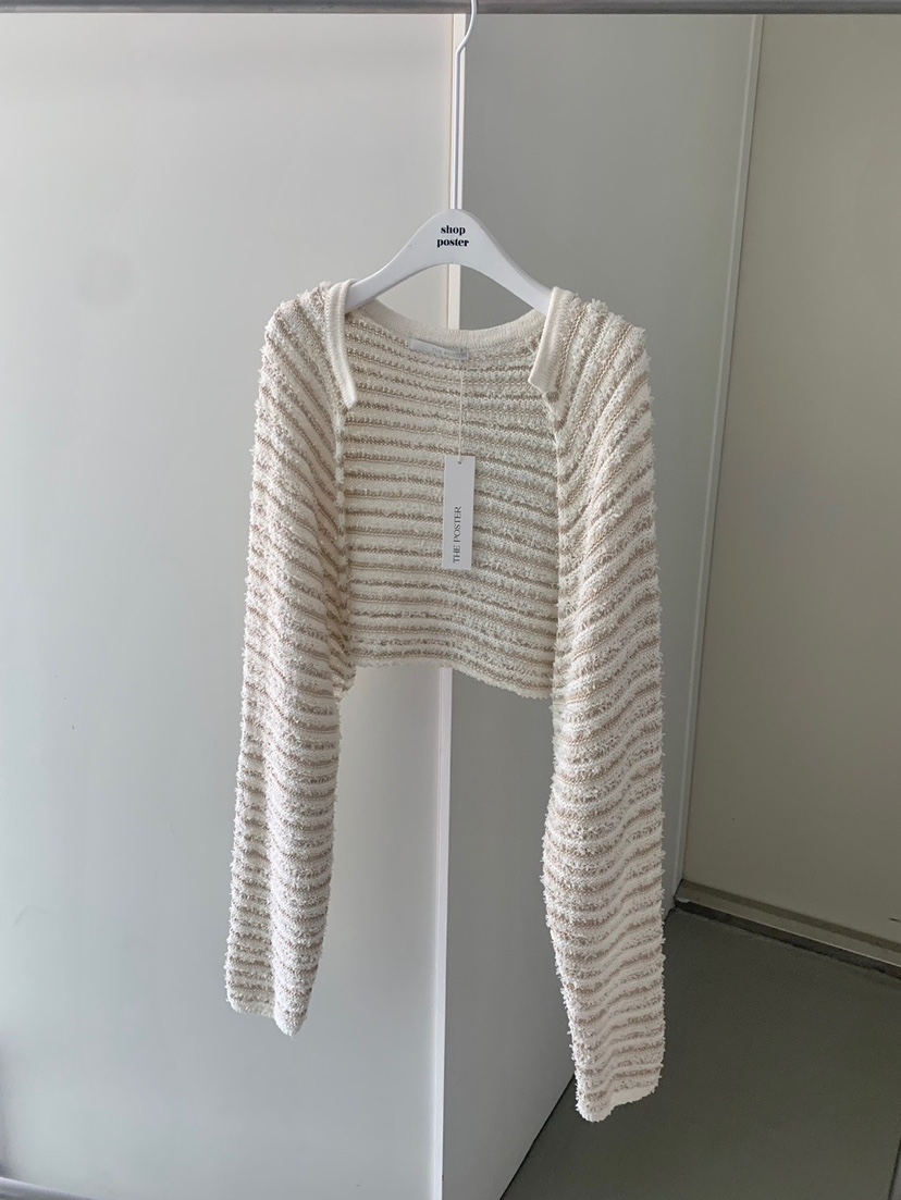 SHOP POSTER直郵韓國代購㊣女裝新品時尚休閑25春夏針織衫SHOP_POSTER針織衫