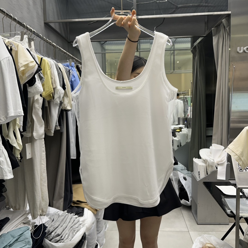 UOOV韓國㊣直郵東大門代購女裝新款休閑人氣時尚推薦吊帶背心UOOV吊帶/背心