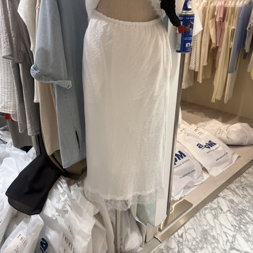THE REST韓國㊣直郵東大門代購女裝新款熱賣25春夏半身裙中短裙THE REST/UNNOEUD半身裙/中短裙圖色2