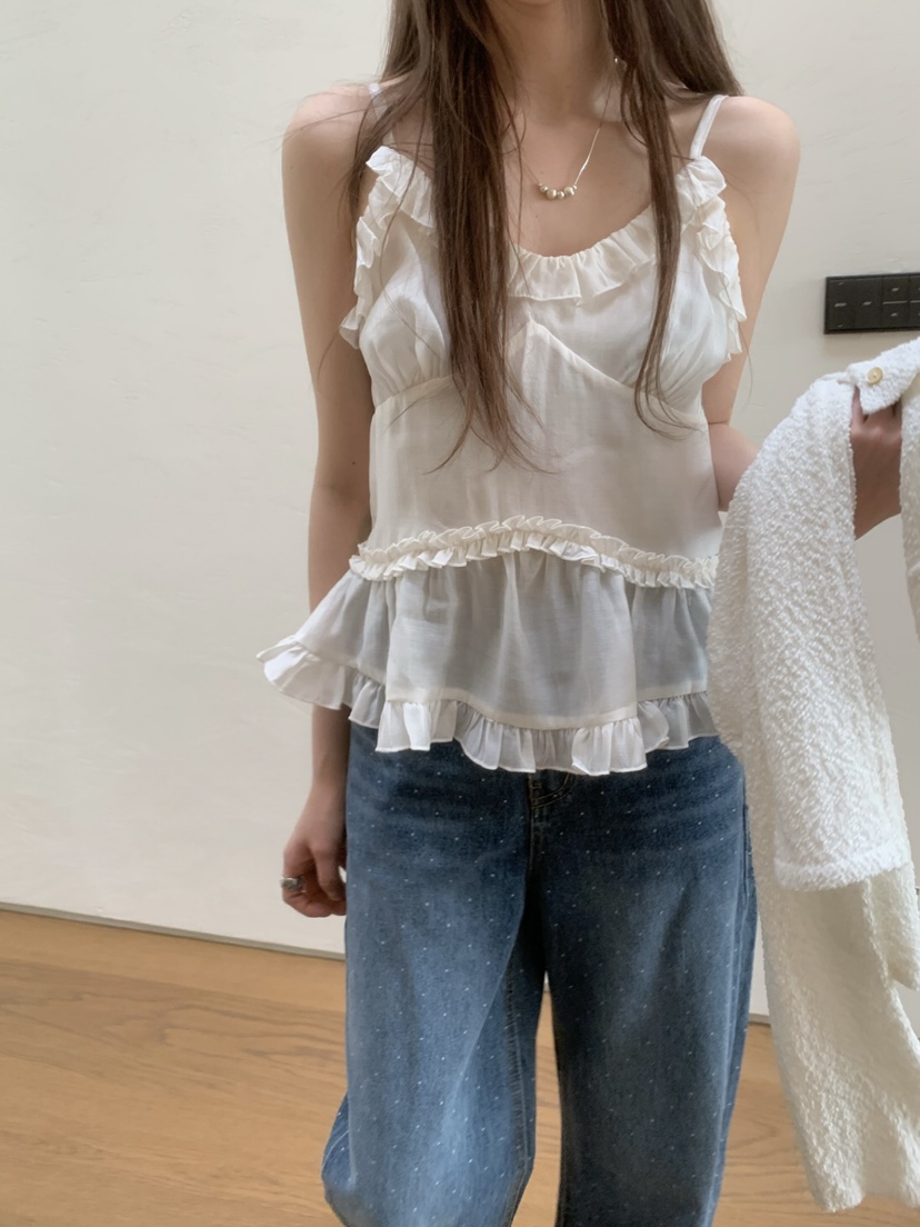 SHOP POSTER韓國直郵㊣東大門實拍女裝新款熱賣推薦吊帶背心SHOP_POSTER吊帶/背心
