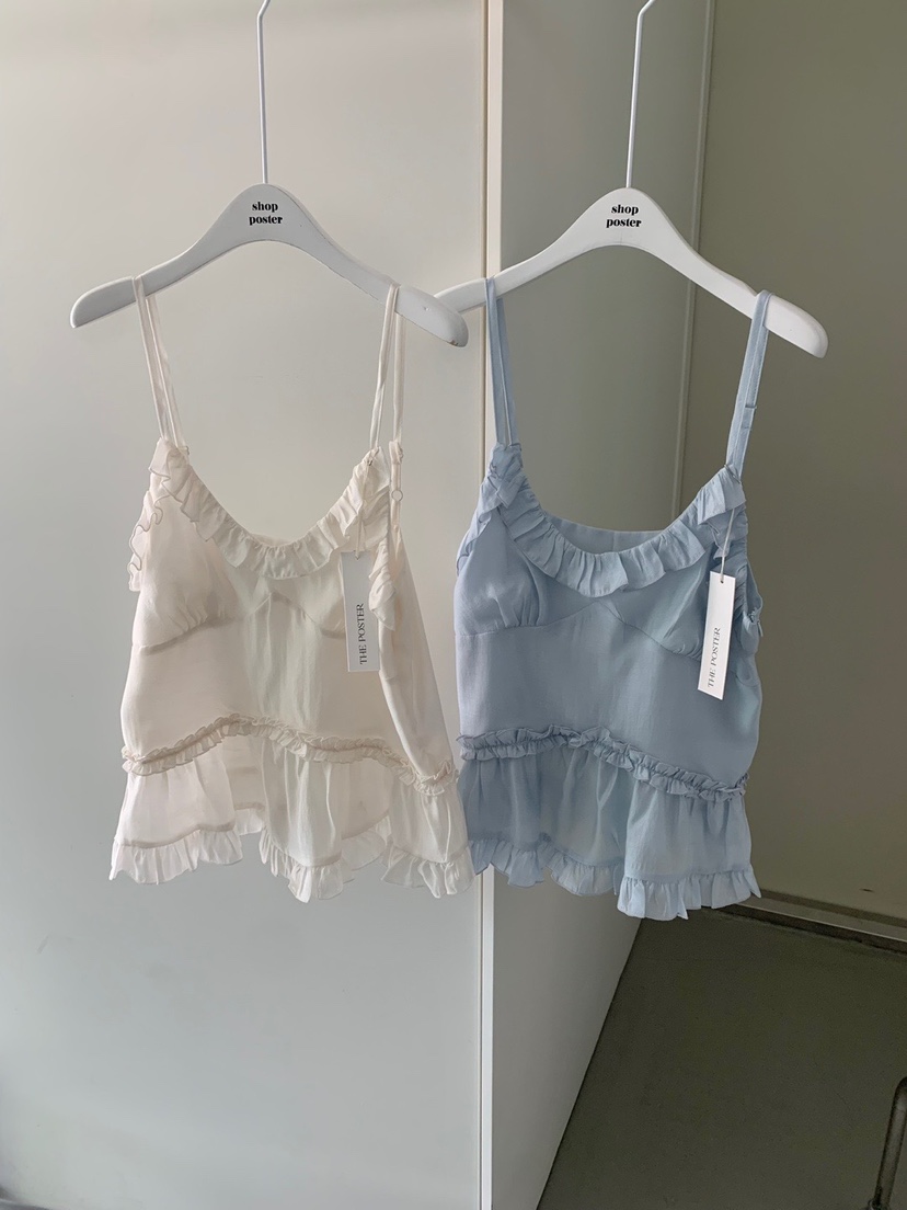 SHOP POSTER韓國直郵㊣東大門實拍女裝新款熱賣推薦吊帶背心SHOP_POSTER吊帶/背心