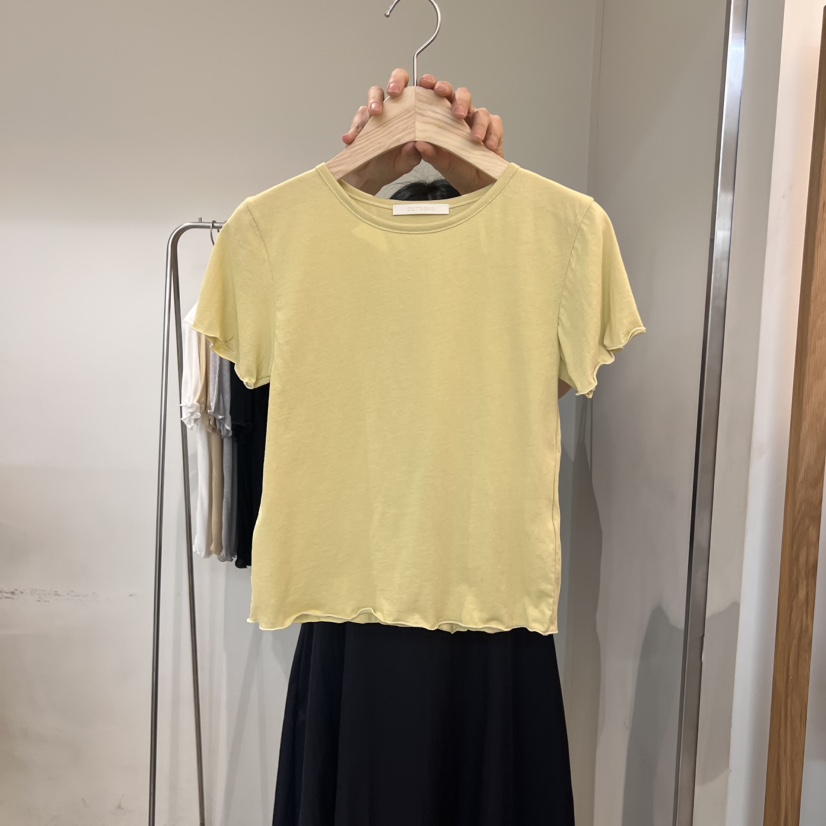 OUTRENE韓國直郵㊣東大門實拍女裝新品時尚熱賣25春夏推薦T恤OUTRENET恤圖色2