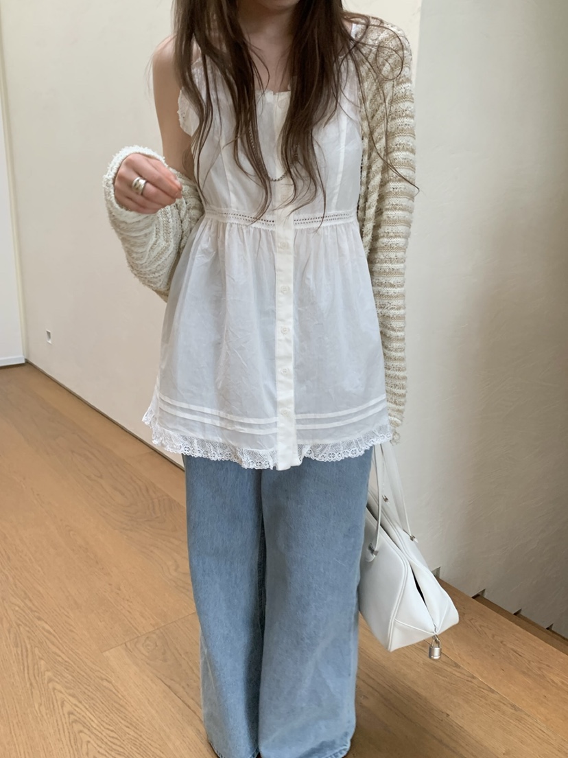 SHOP POSTER韓國直郵㊣東大門實拍女裝新品25春夏連衣裙蕾絲SHOP_POSTER連衣裙