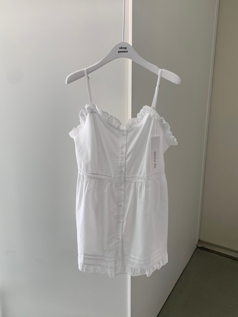 SHOP POSTER韓國直郵㊣東大門實拍女裝新品25春夏連衣裙蕾絲SHOP_POSTER連衣裙