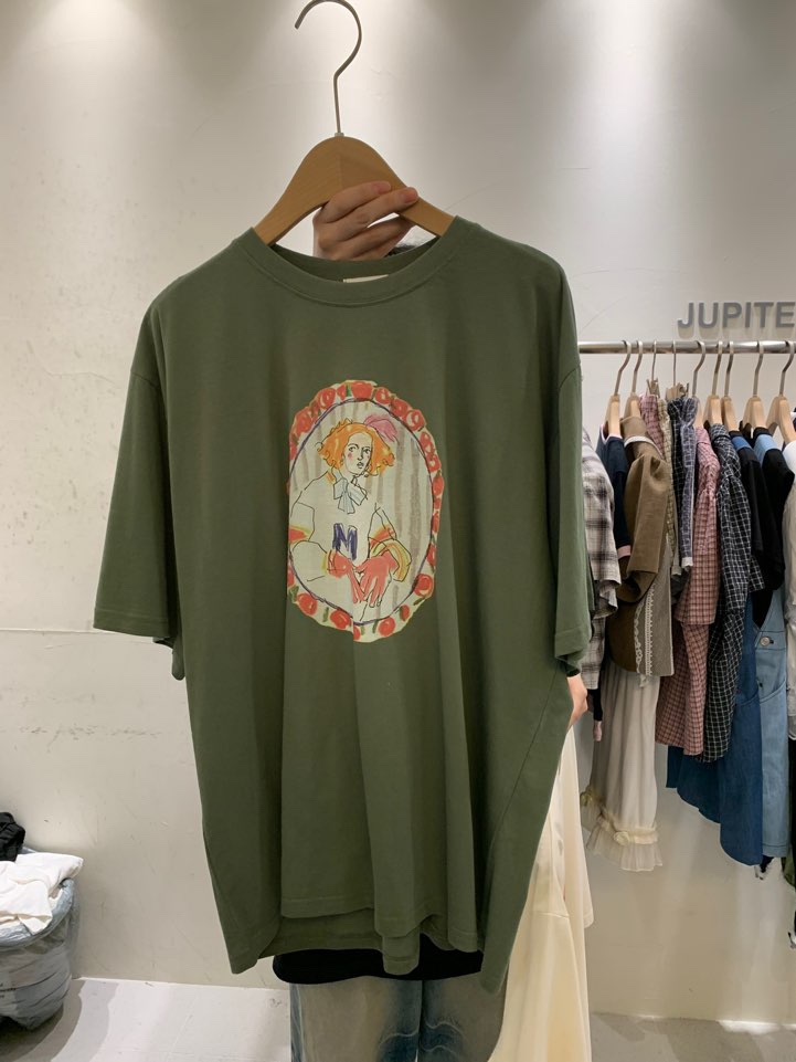 JUPITER直郵韓國代購㊣女裝新品25春夏熱賣人氣推薦時尚T恤JUPITERT恤圖色2