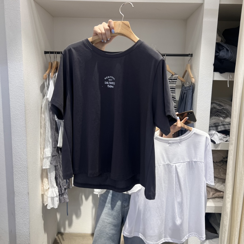 IR BIEN韓國㊣直郵東大門代購女裝新品推薦時尚人氣25春夏T恤ir bien-AT恤圖色2
