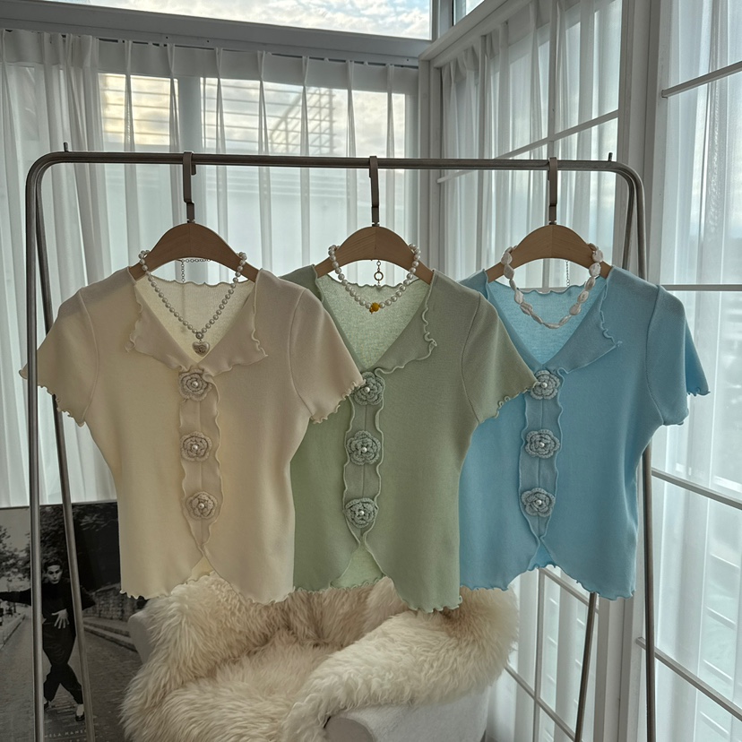 VICTORIA QUEEN直郵韓國代購㊣女裝新品熱賣25春夏襯衫蕾絲衫VICTORIA QUEEN襯衫/蕾絲衫