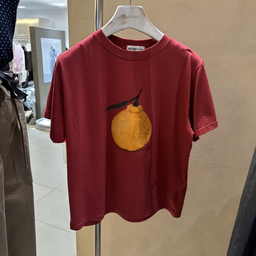 SOLOUNO韓國㊣直郵東大門代購女裝新品休閑25春夏時尚推薦T恤SOLOUNOT恤圖色3