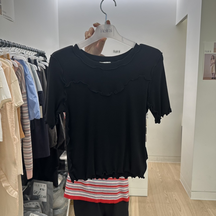 REIRAI直郵韓國代購㊣女裝新品熱賣時尚休閑人氣25春夏推薦T恤ReiraiT恤圖色4