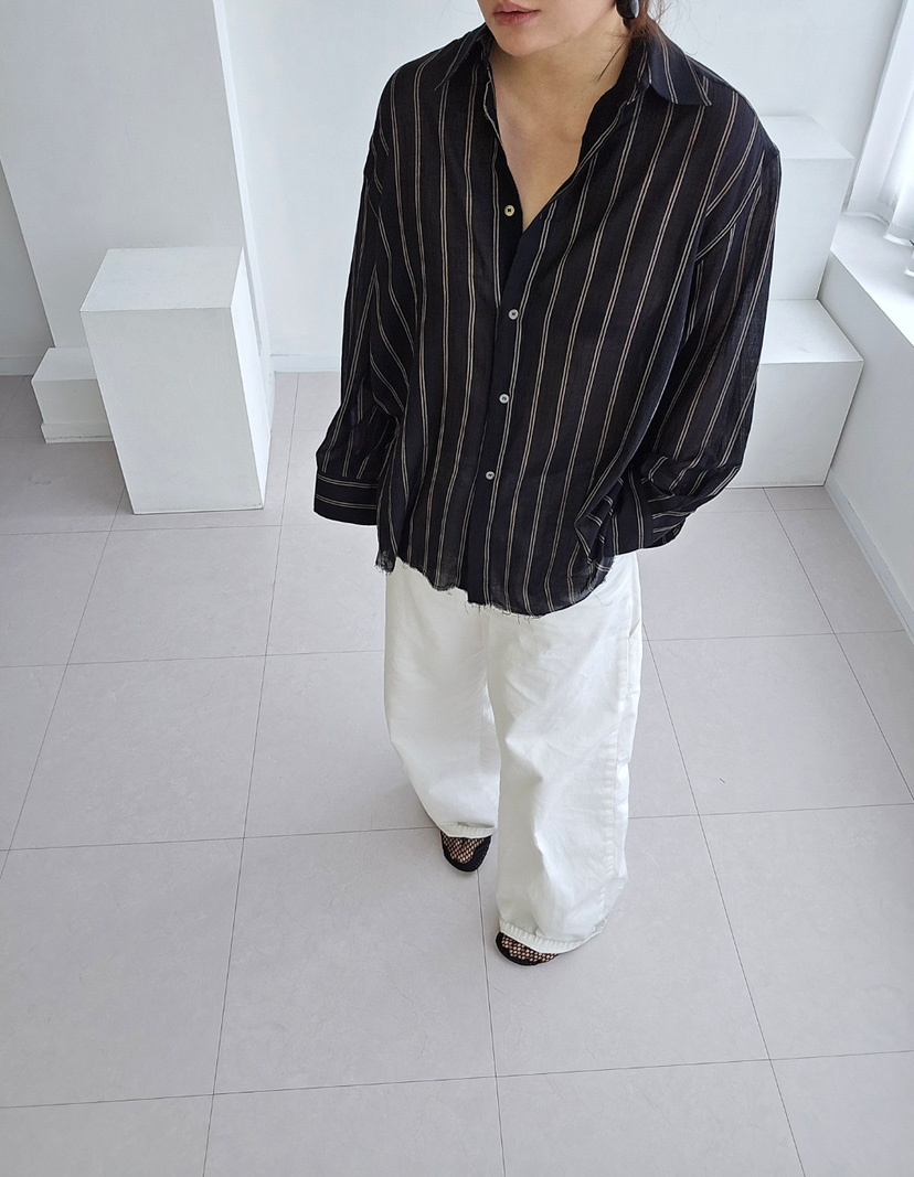 J SHOP直郵韓國代購㊣女裝新款25春夏時尚推薦襯衫蕾絲衫透明J_SHOP襯衫/蕾絲衫