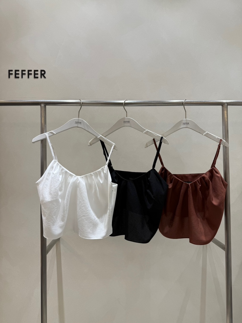 FEFFER韓國直郵㊣東大門實拍女裝新品推薦休閑25春夏吊帶背心FEFFER吊帶/背心