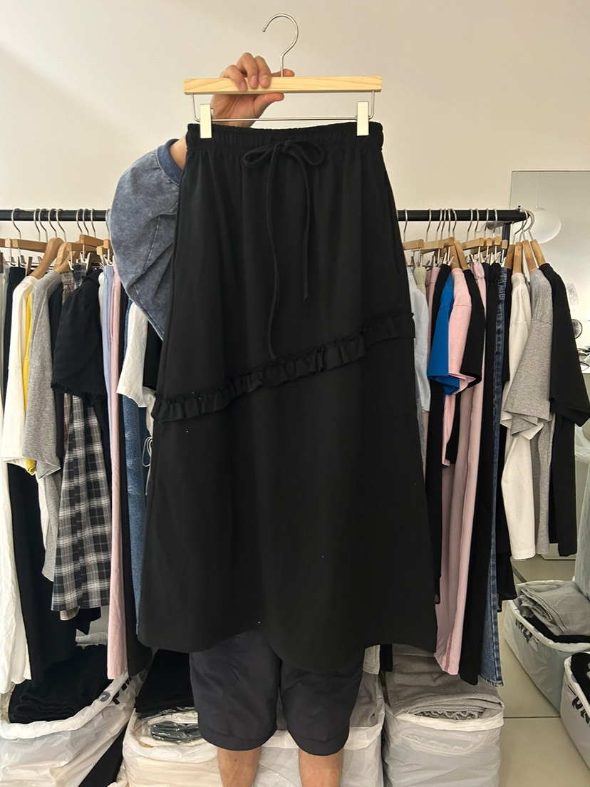 AS THOUGHT韓國直郵㊣東大門實拍女裝新品人氣休閑熱賣長裙AS THOUGHT長裙圖色2