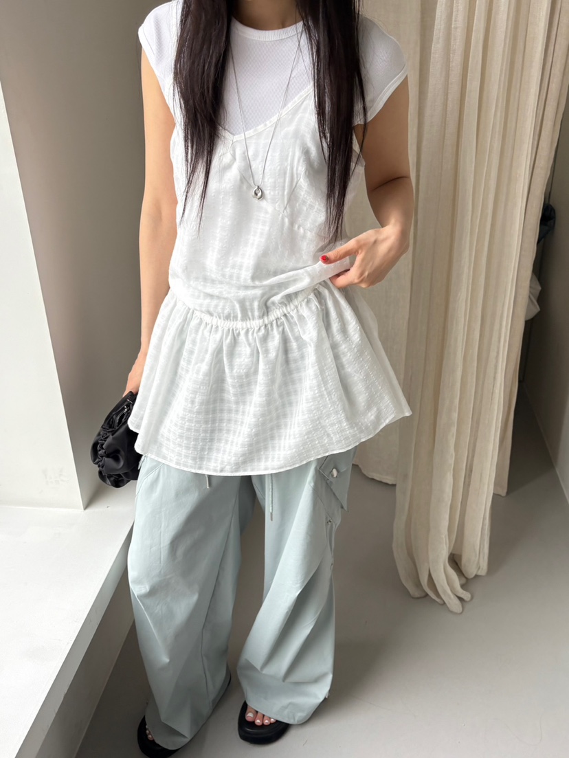Verbena韓國直郵㊣東大門實拍女裝新款時尚休閑連衣裙格紋緊身Verbena連衣裙