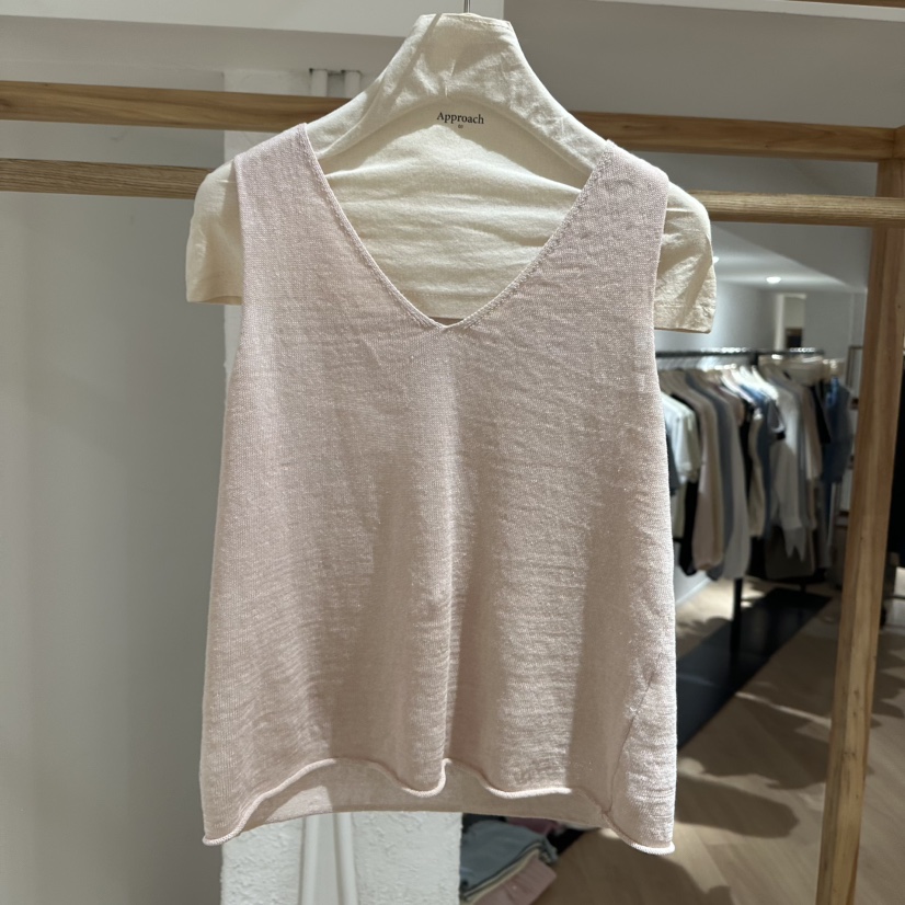 APPROACH0.1直郵韓國代購㊣女裝新品休閑時尚吊帶背心亞麻APPROACH0.1吊帶/背心圖色4