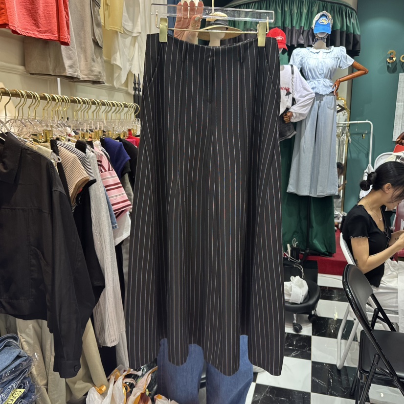3COLOR(此品牌名稱會遭售假投訴,建議淘寶店鋪商品名稱中不要使用)韓國直郵㊣東大門實拍女裝新款熱賣長裙不含腰帶Three color長裙圖色2