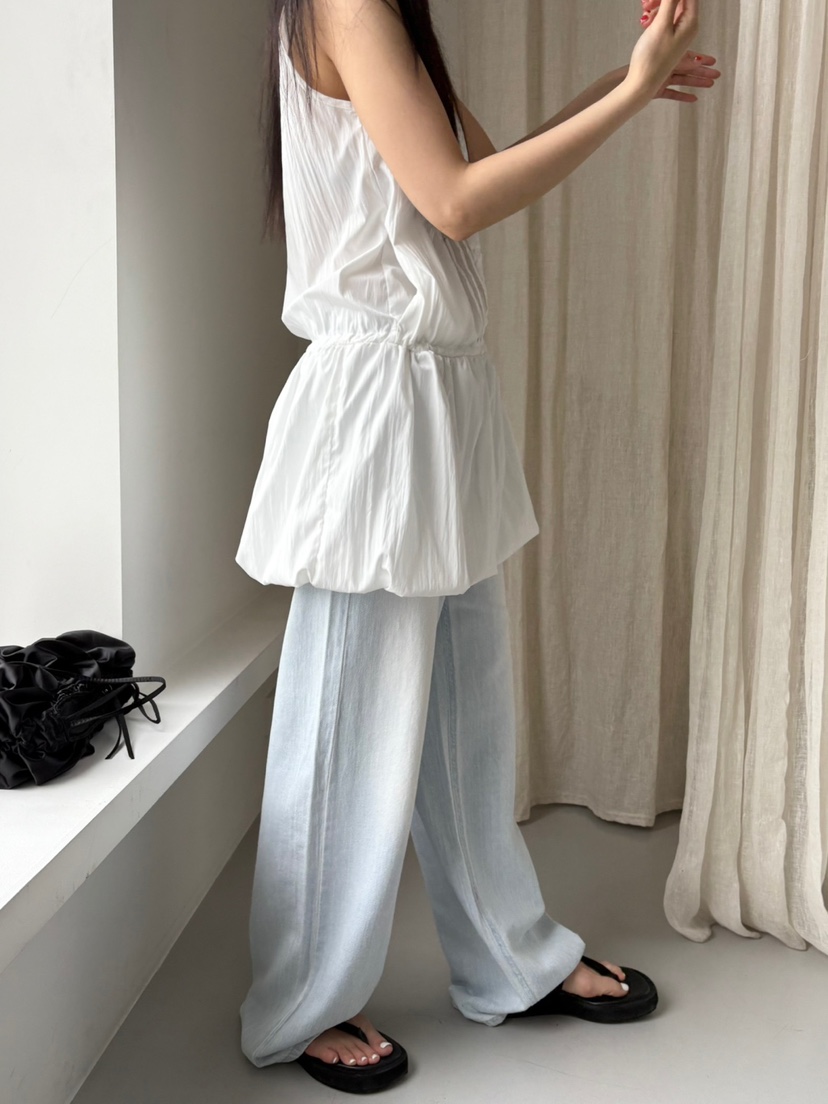 Verbena韓國直郵㊣東大門實拍女裝新品人氣25春夏連衣裙褶皺Verbena連衣裙