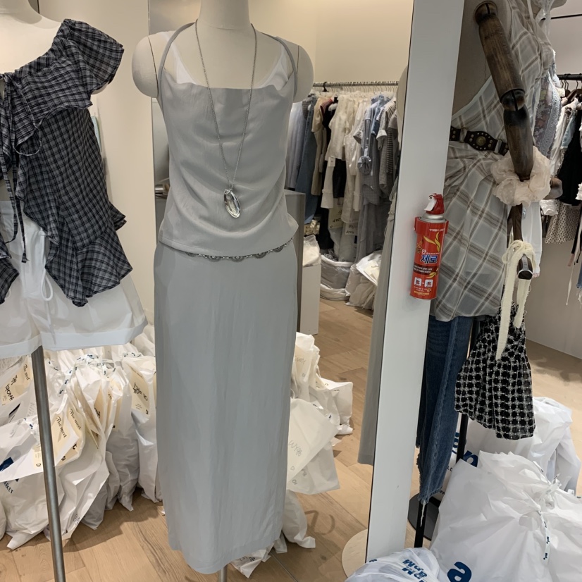 MEET ME韓國直郵㊣女裝新品時尚人氣熱賣25春夏半身裙中短裙MEET ME半身裙/中短裙