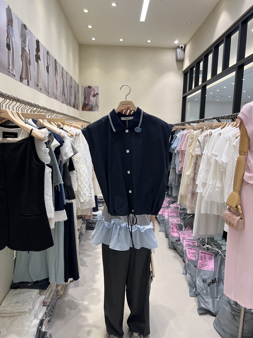 MARIE MARIE直郵韓國代購㊣女裝新款推薦人氣時尚襯衫蕾絲衫MARIE MARIE襯衫/蕾絲衫圖色2