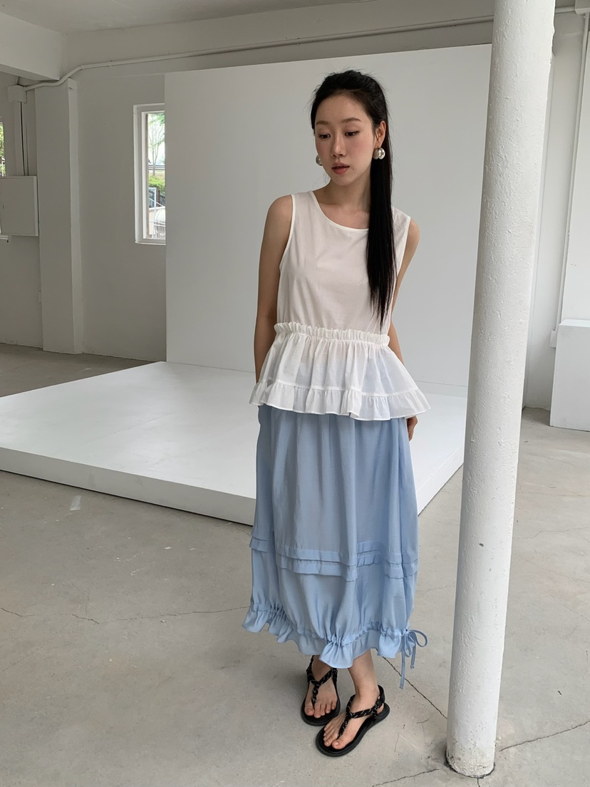 LOVE MY SANTA韓國直郵㊣女裝新品推薦熱賣休閑25春夏長裙Santa/LOVE MY SANTA長裙