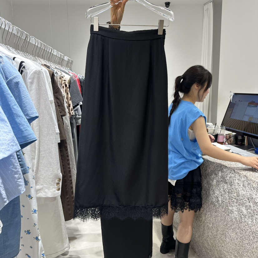 NEROLI 36直郵韓國代購㊣女裝新款時尚熱賣人氣推薦長裙蕾絲NEROLI 36長裙圖色2