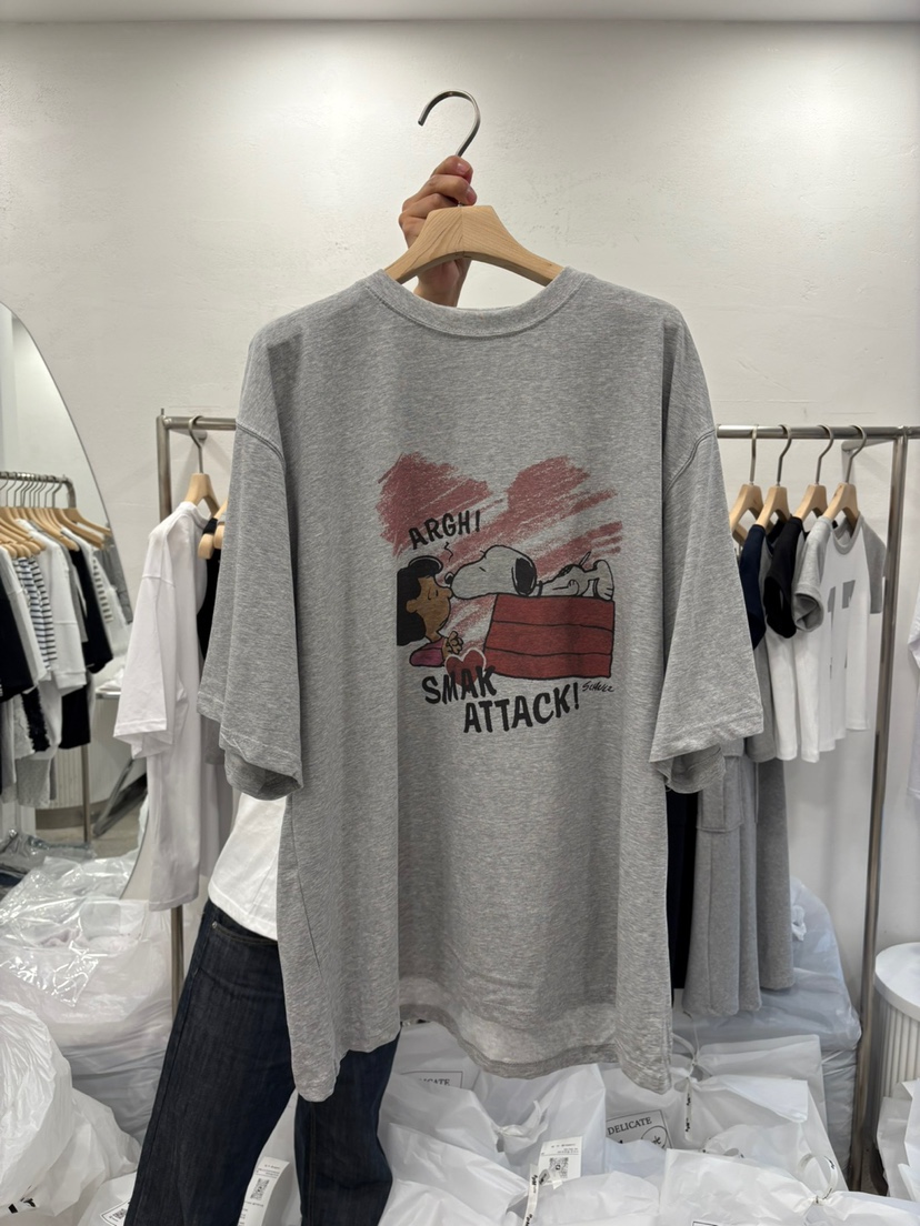 DELICATE直郵韓國代購㊣女裝新品休閑推薦人氣熱賣25春夏T恤DELICATET恤圖色2