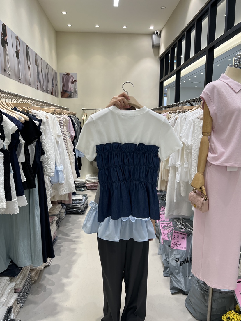 MARIE MARIE直郵韓國代購㊣女裝新款休閑推薦熱賣時尚25春夏T恤MARIE MARIET恤
