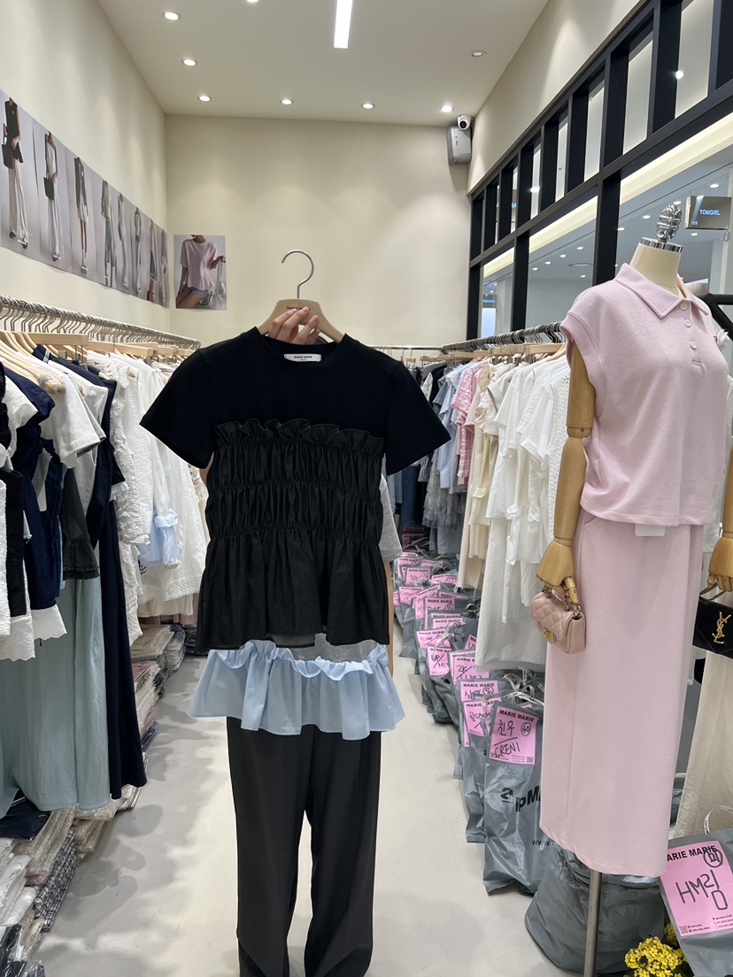 MARIE MARIE直郵韓國代購㊣女裝新款休閑推薦熱賣時尚25春夏T恤MARIE MARIET恤圖色3