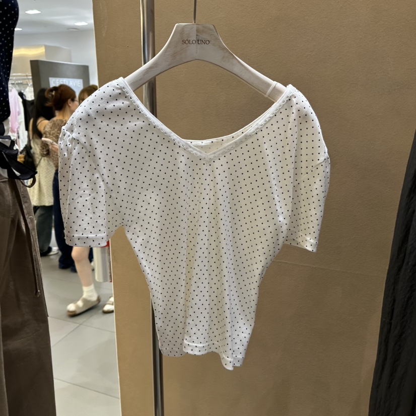 SOLOUNO韓國直郵㊣東大門實拍女裝新款熱賣時尚25春夏人氣T恤SOLOUNOT恤圖色2