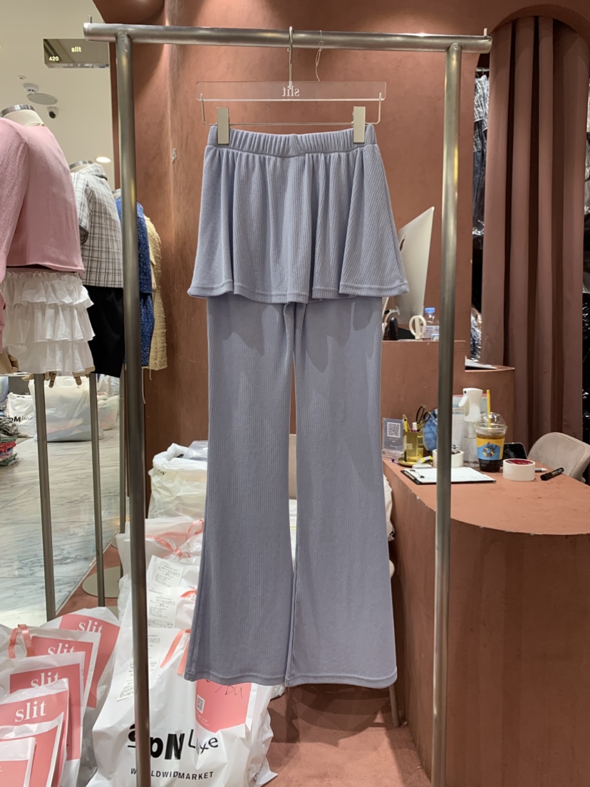 SLIT韓國直郵㊣東大門實拍女裝新品人氣推薦熱賣休閑時尚裙褲SLIT裙褲
