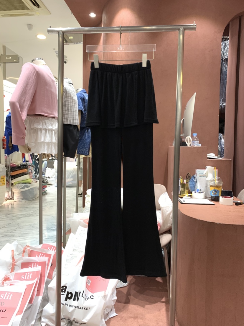 SLIT韓國直郵㊣東大門實拍女裝新品人氣推薦熱賣休閑時尚裙褲SLIT裙褲圖色3