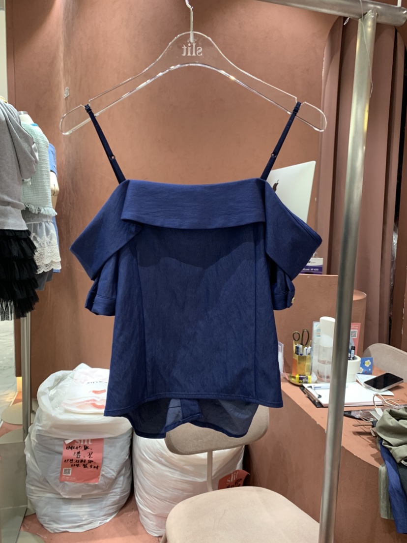SLIT直郵韓國代購㊣女裝新品人氣休閑25春夏熱賣襯衫蕾絲衫SLIT襯衫/蕾絲衫