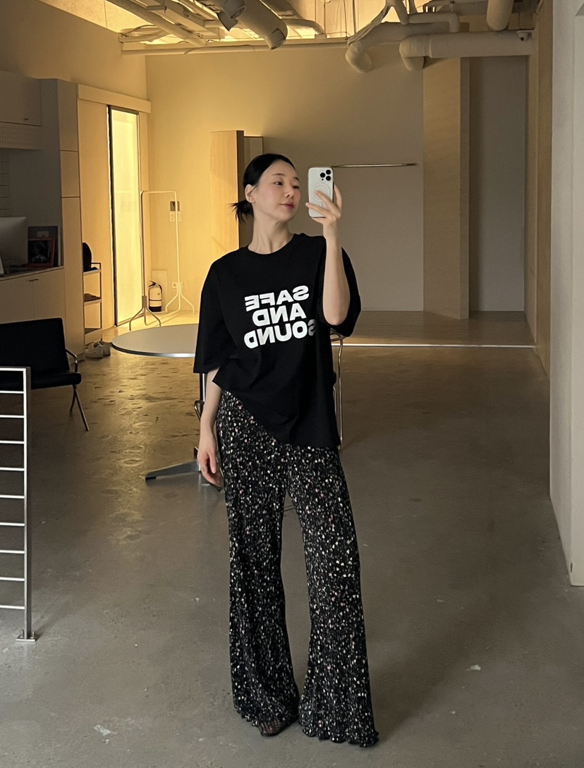 VERNI韓國直郵㊣東大門實拍女裝新品時尚25春夏推薦休閑休閑褲VERNI休閑褲