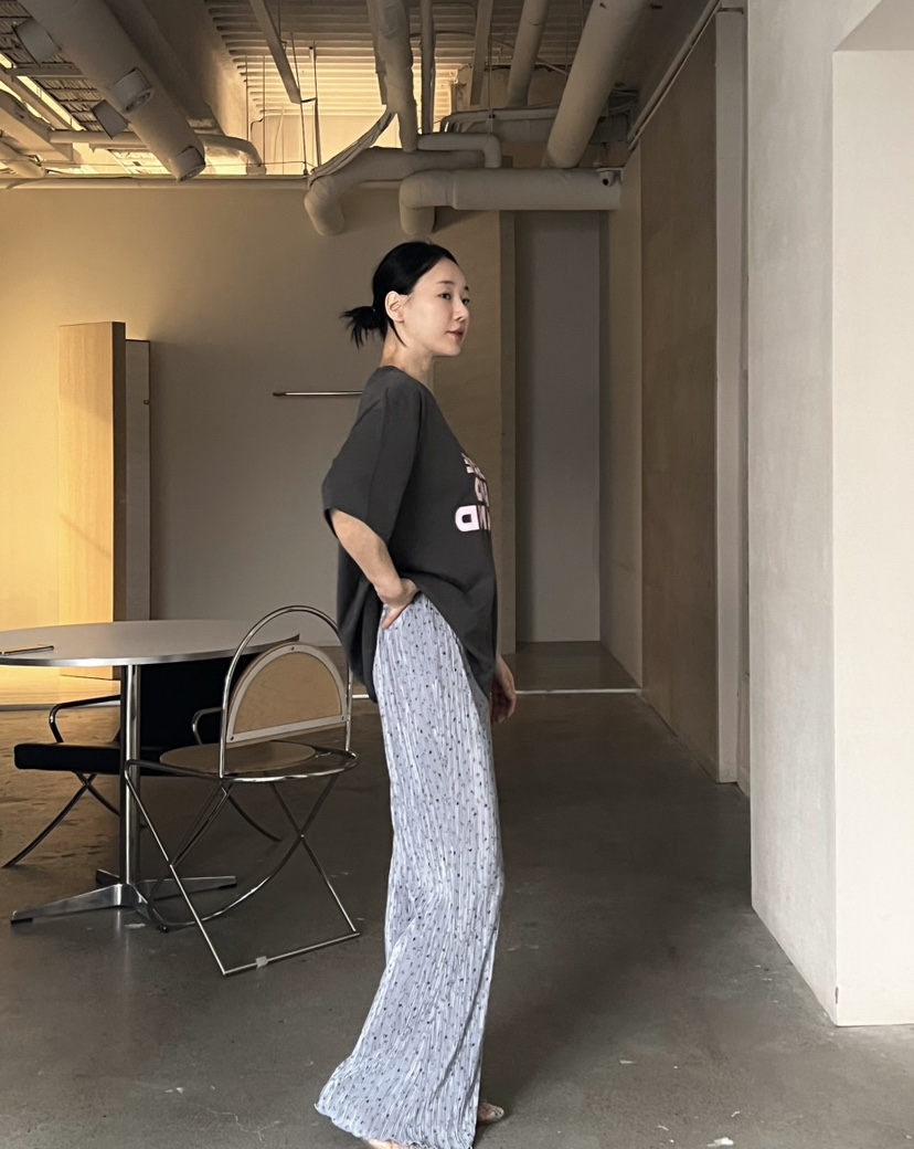 VERNI韓國直郵㊣東大門實拍女裝新品時尚25春夏推薦休閑休閑褲VERNI休閑褲