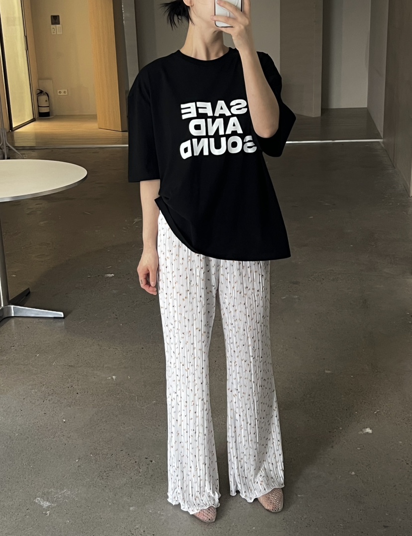 VERNI韓國直郵㊣東大門實拍女裝新品時尚25春夏推薦休閑休閑褲VERNI休閑褲