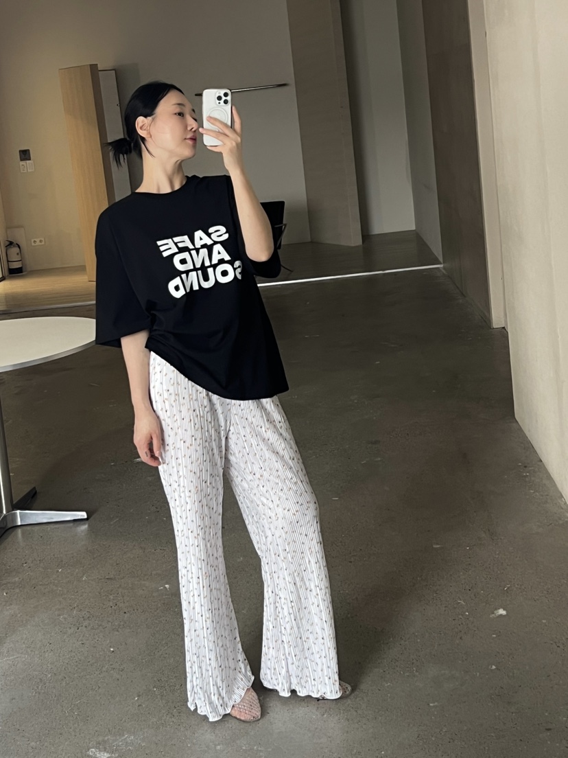 VERNI韓國直郵㊣東大門實拍女裝新品時尚25春夏推薦休閑休閑褲VERNI休閑褲