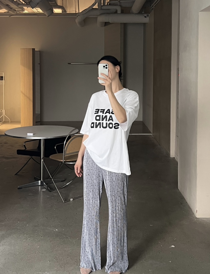 VERNI韓國直郵㊣東大門實拍女裝新品時尚25春夏推薦休閑休閑褲VERNI休閑褲