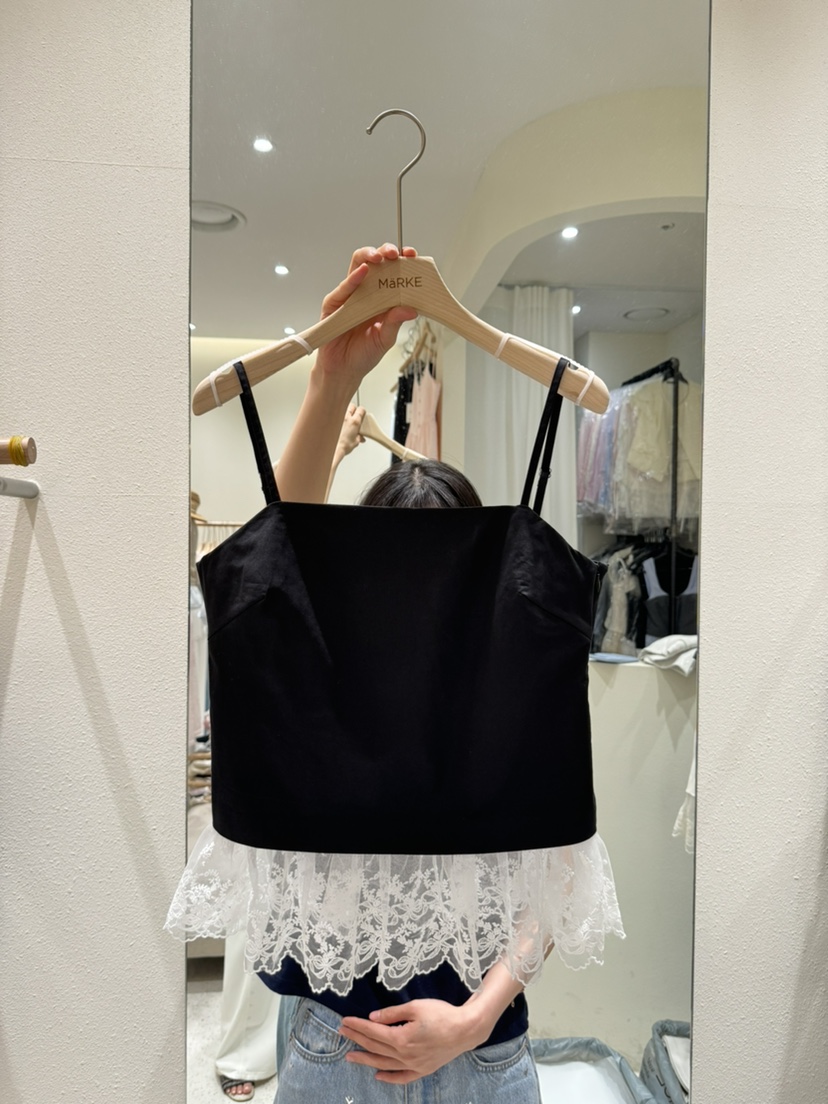 MARKE-P直郵韓國代購㊣女裝新品人氣休閑25春夏吊帶背心蕾絲MARKE-P吊帶/背心圖色2