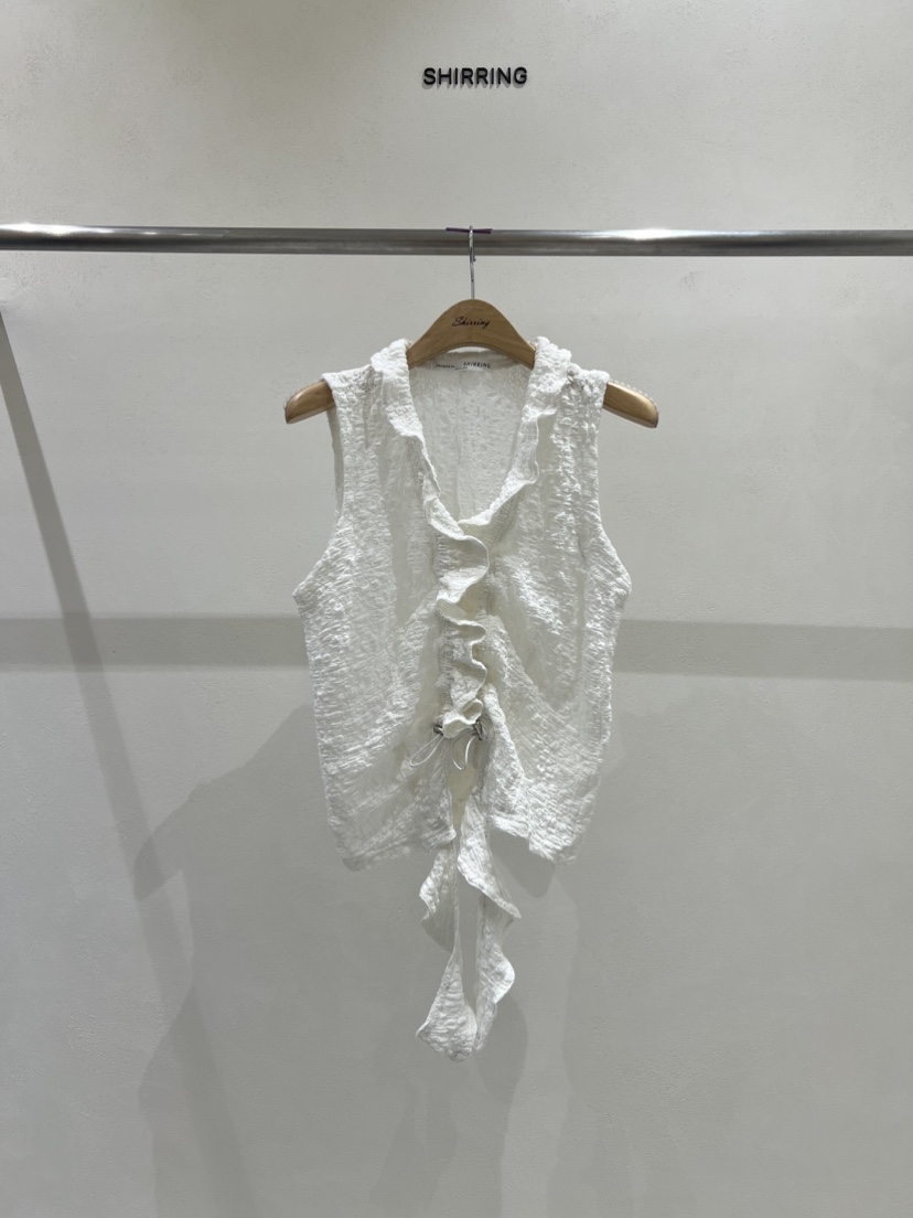 SHIRRING韓國直郵㊣女裝新款推薦25春夏熱賣休閑時尚吊帶背心SHIRRING吊帶/背心