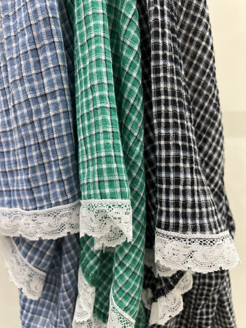SHIRRING直郵韓國代購㊣女裝新品25春夏人氣休閑襯衫蕾絲衫SHIRRING襯衫/蕾絲衫