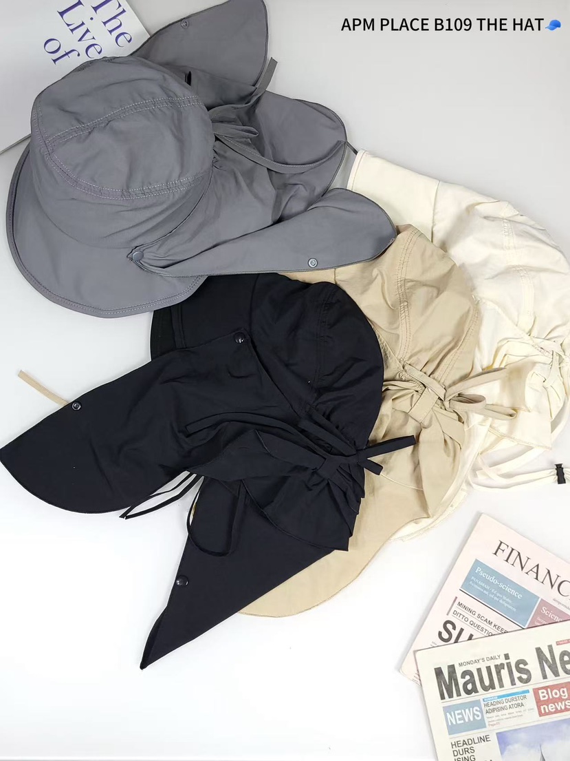 THE HAT-P韓國直郵㊣東大門實拍女裝新品熱賣帽子蝴蝶結漁夫帽紐扣THE HAT帽子