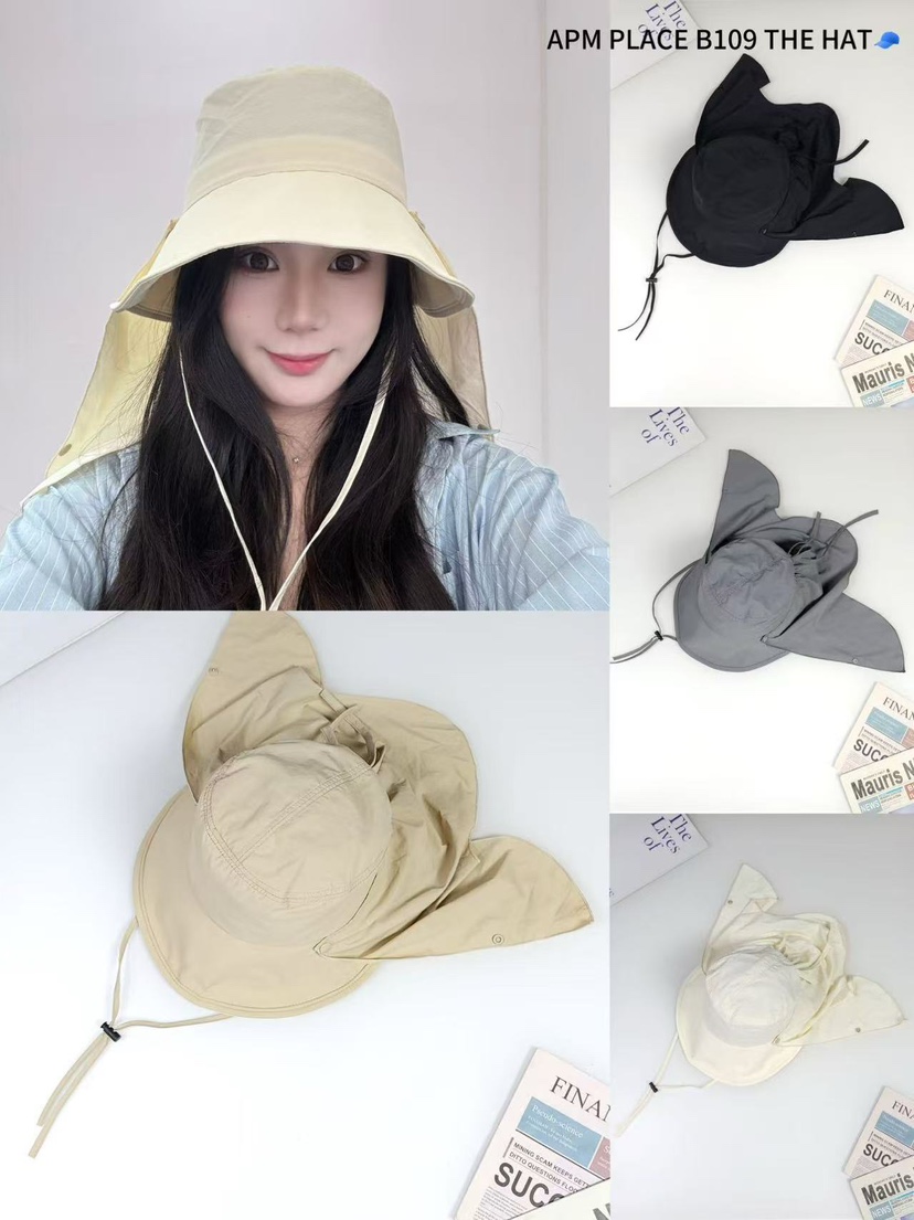THE HAT-P韓國直郵㊣東大門實拍女裝新品熱賣帽子蝴蝶結漁夫帽紐扣THE HAT帽子