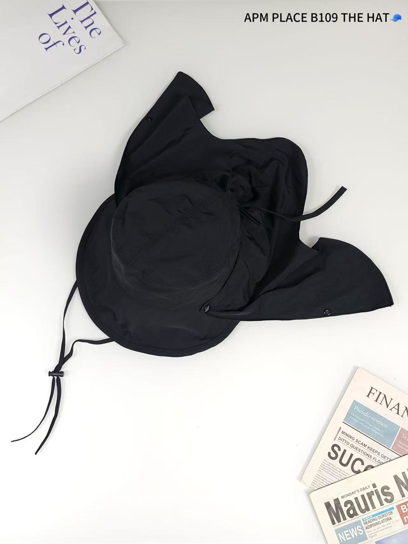 THE HAT-P韓國直郵㊣東大門實拍女裝新品熱賣帽子蝴蝶結漁夫帽紐扣THE HAT帽子圖色3