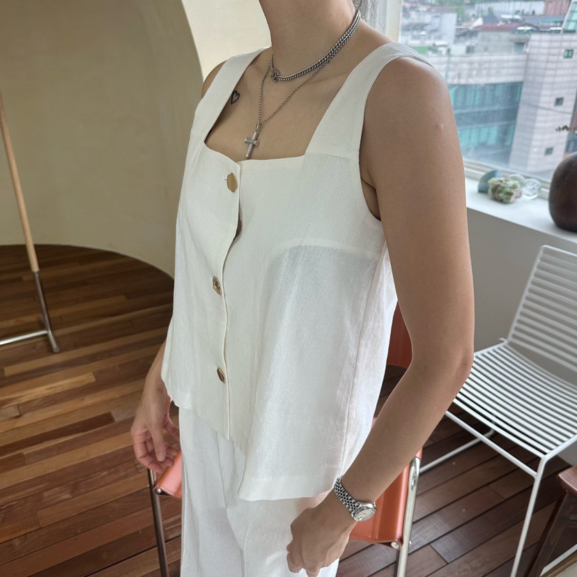 MABEL-Q韓國直郵㊣東大門實拍女裝新品熱賣時尚休閑吊帶背心SOUIT by mabel-Q吊帶/背心