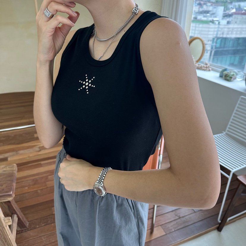 SOUIT直郵韓國代購㊣女裝新款25春夏時尚熱賣人氣休閑吊帶背心SOUIT by mabel-L吊帶/背心