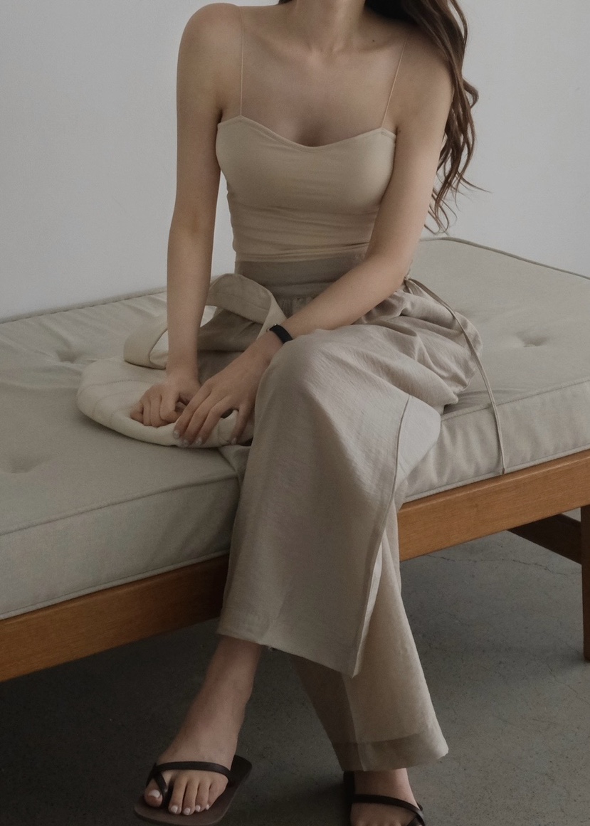 ALATE韓國㊣直郵東大門代購女裝新款推薦25春夏時尚吊帶背心LEGACY吊帶/背心