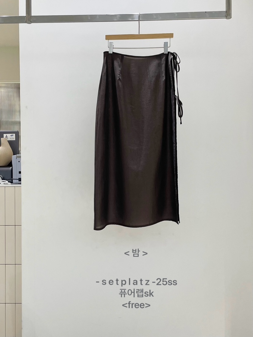 SETPLATZ韓國直郵㊣女裝新品熱賣25春夏推薦人氣休閑時尚長裙PLATZCLASSIC長裙圖色1