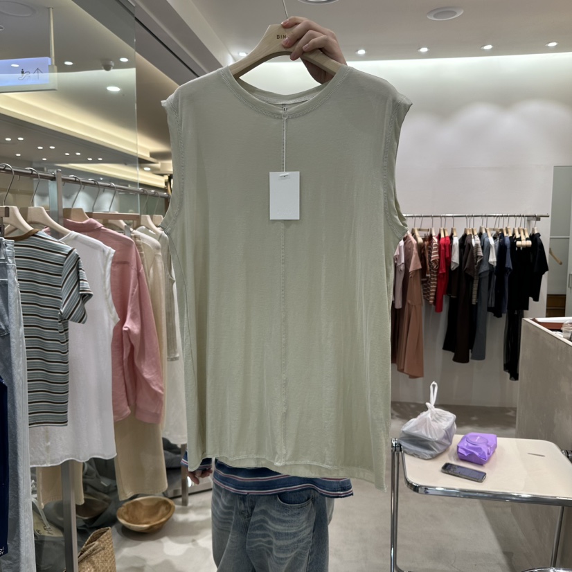 BINUS直郵韓國代購㊣女裝新款人氣熱賣休閑時尚25春夏吊帶背心BINUS吊帶/背心圖色2