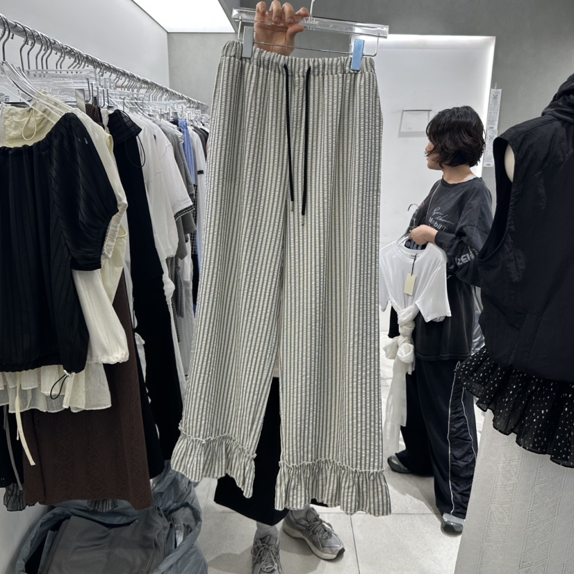 ANDE直郵韓國代購㊣女裝新款人氣推薦25春夏休閑時尚休閑褲ANDE休閑褲