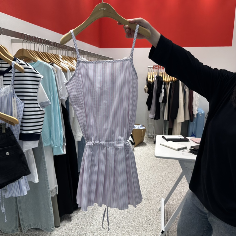 ATPZ直郵韓國代購㊣女裝新品休閑25春夏熱賣人氣時尚連衣裙ATTENTION PLEAES連衣裙