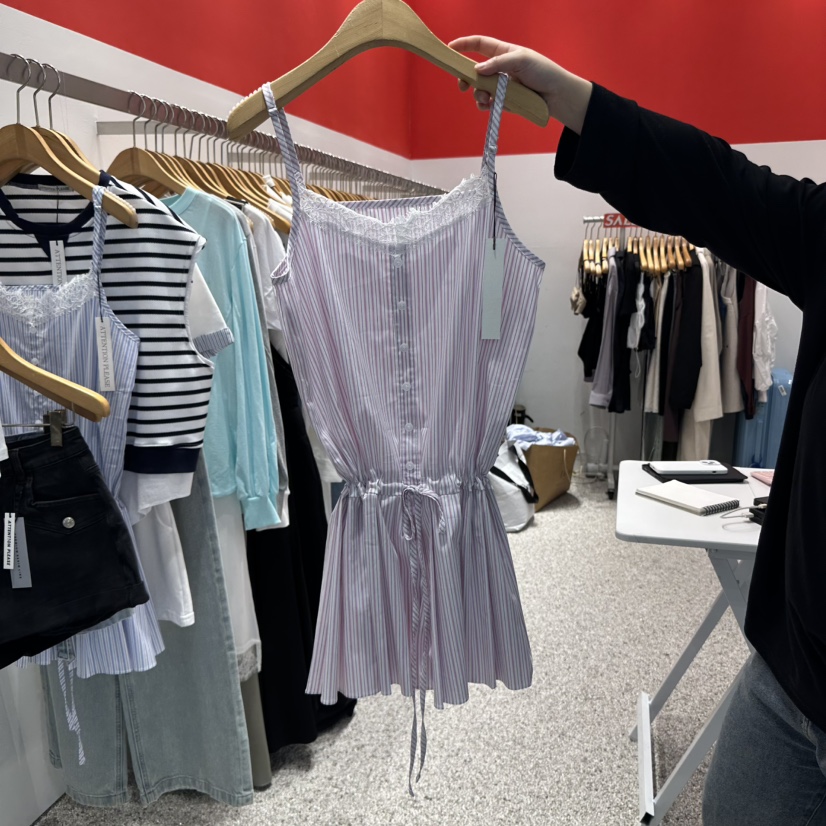 ATPZ直郵韓國代購㊣女裝新品休閑25春夏熱賣人氣時尚連衣裙ATTENTION PLEAES連衣裙圖色2